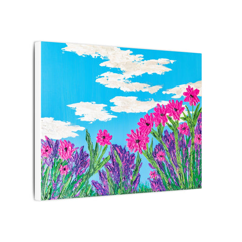 Canvas Print - Daydreaming Fields of Flowers Acrylic Painting