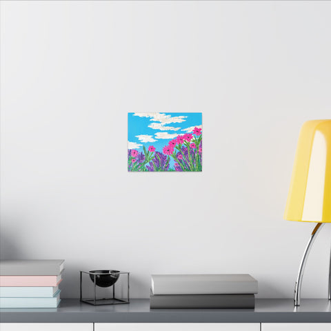 Canvas Print - Daydreaming Fields of Flowers Acrylic Painting