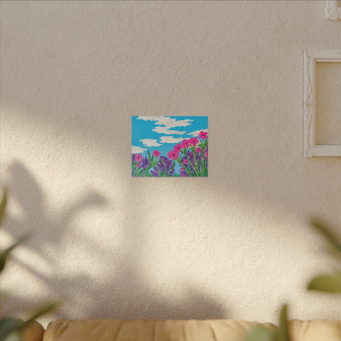 Canvas Print - Daydreaming Fields of Flowers Acrylic Painting
