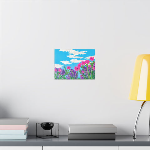 Canvas Print - Daydreaming Fields of Flowers Acrylic Painting