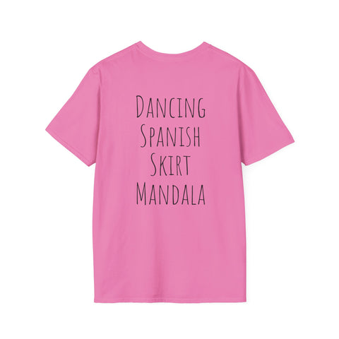 Dancing Spanish Skirt Mandala T-Shirt - Colorful Unisex Tee for Art Lovers