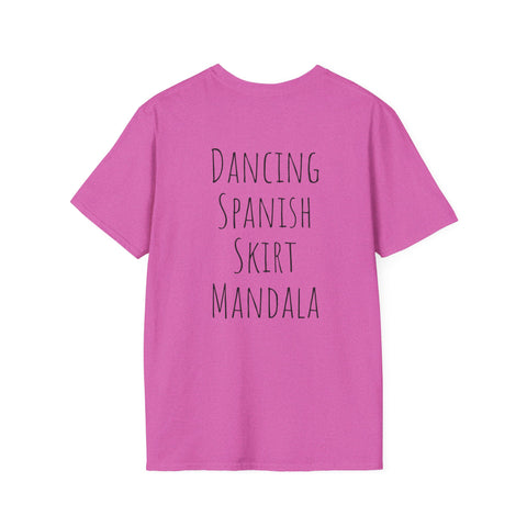 Dancing Spanish Skirt Mandala T-Shirt - Colorful Unisex Tee for Art Lovers