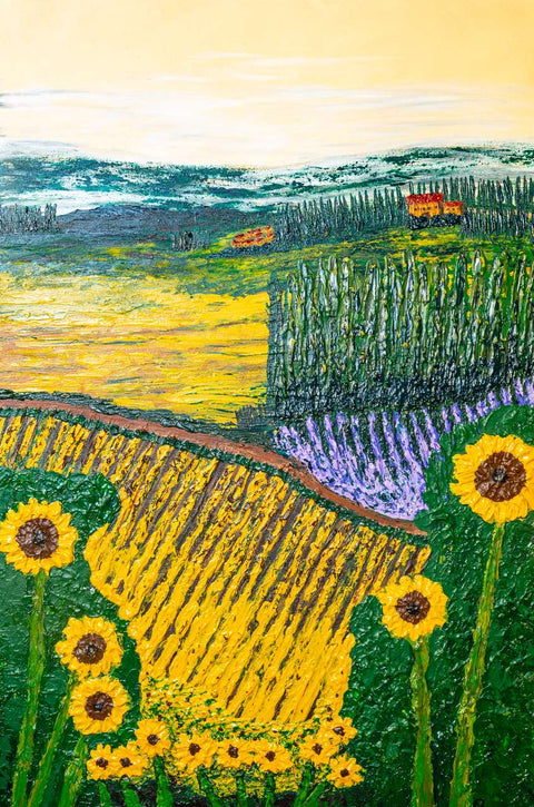 painting of Tuscany countryside
