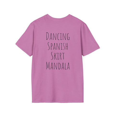 Dancing Spanish Skirt Mandala T-Shirt - Colorful Unisex Tee for Art Lovers